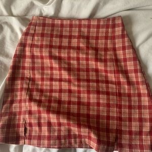 CARA PLAID SKIRT
